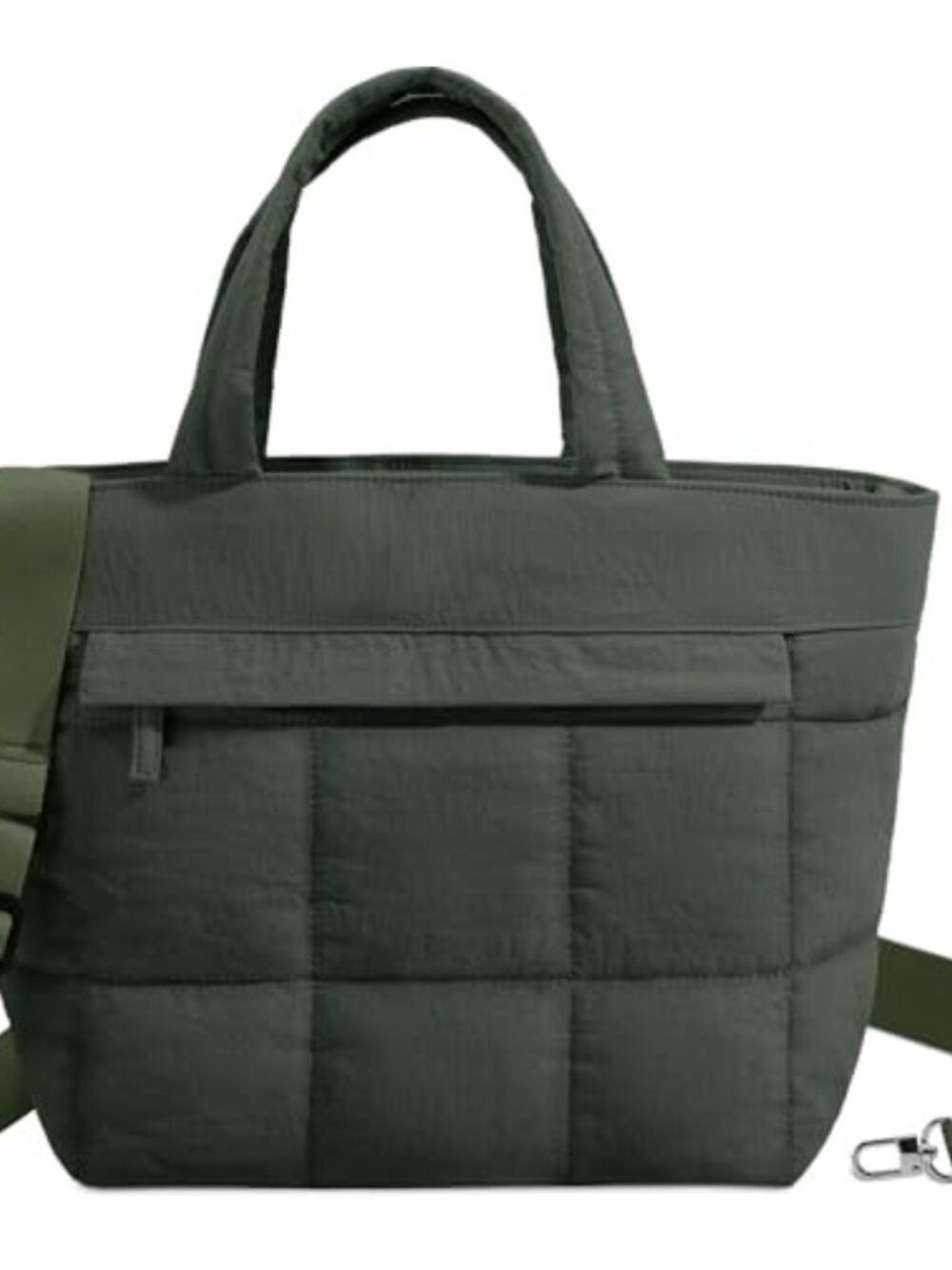 Mini Puffer Tote Bag Crossbody Satchel Lightweight Water Resistant 11"